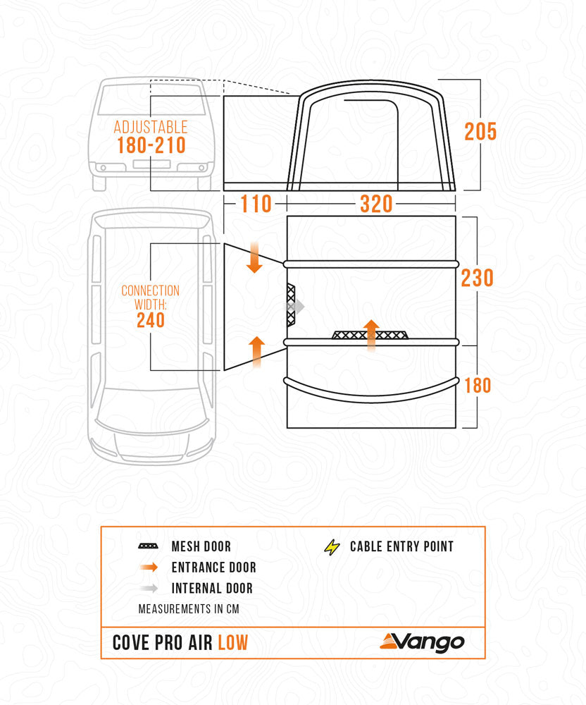 Vango Cove Air Pro Low Drive Away Awning