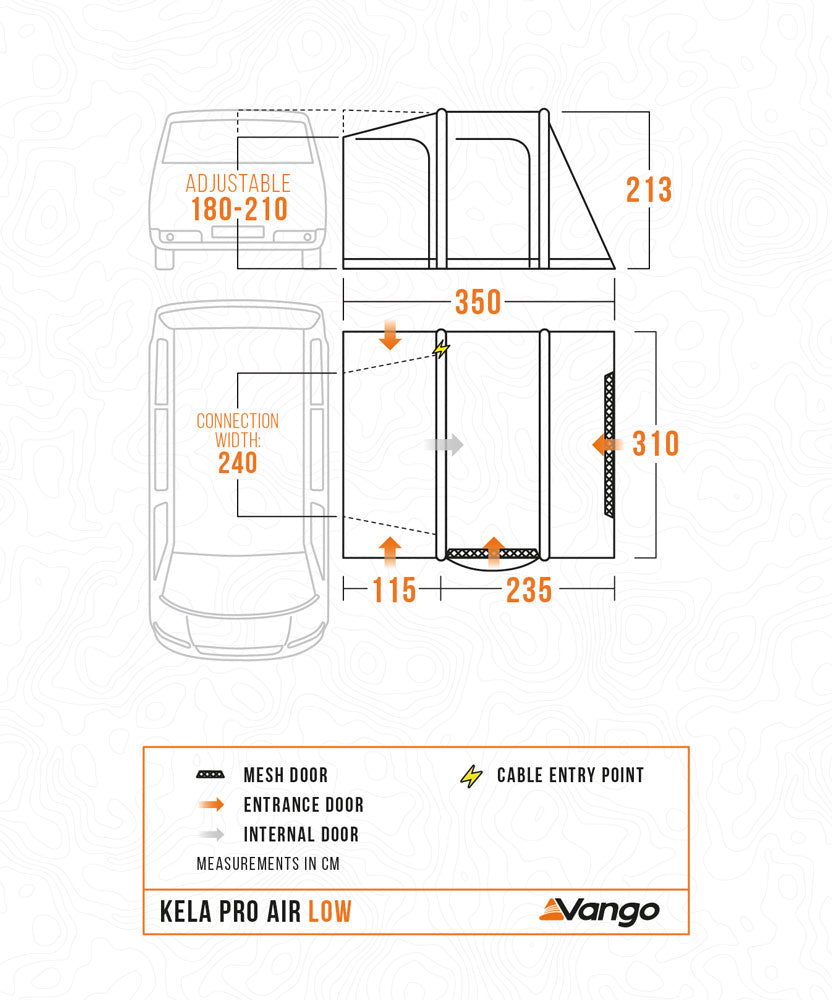 Vango Kela Pro II Air Low Drive Away Awning