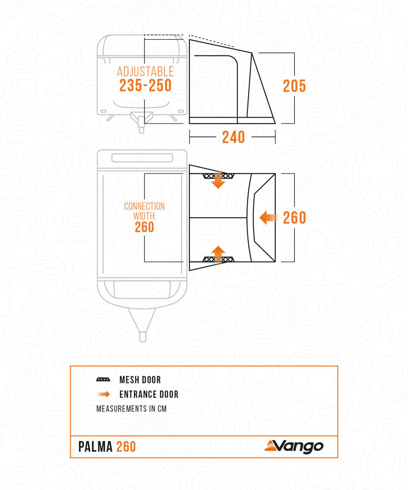Vango Palma 260 Caravan Awning