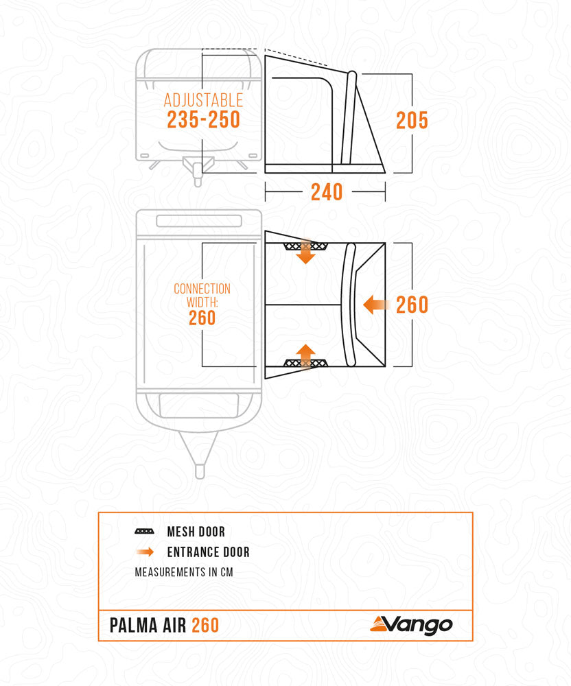 Vango Palma Air 260 Caravan Awning