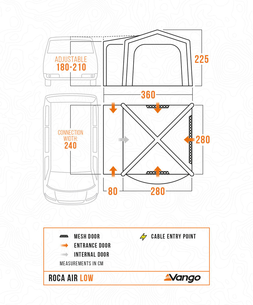 Vango Roca Air Low Drive Away Awning