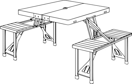 Quest Gloucester Deluxe Folding Picnic Set