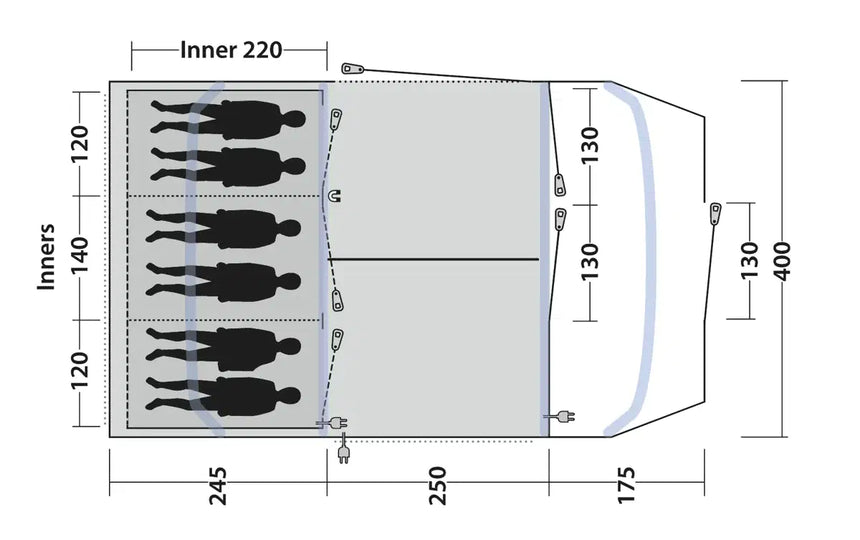 Outwell Sacramento 6 Air Tent 2026