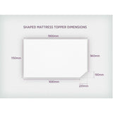 Duvalay VW Campervan Compact Travel Topper (190cm x 115cm)