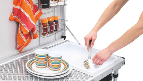 Outwell Drayton Kitchen Table washing up