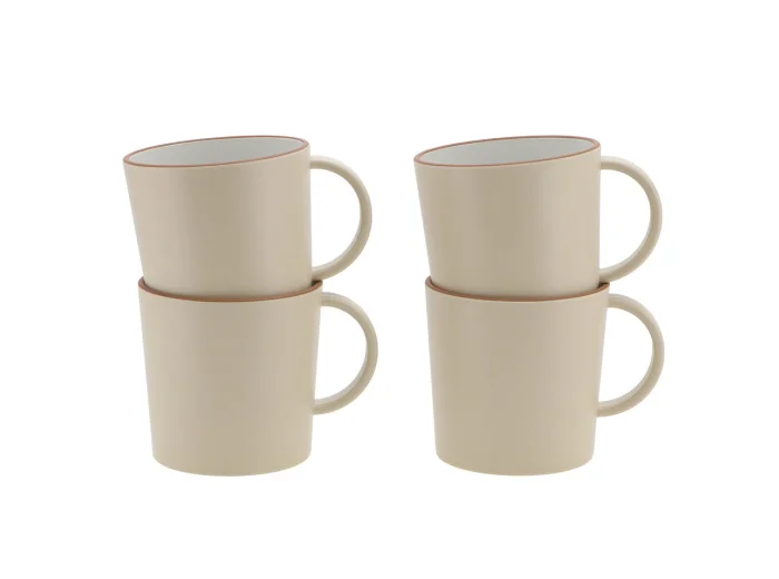 Travellife Avila 4Piece Mug Set - White