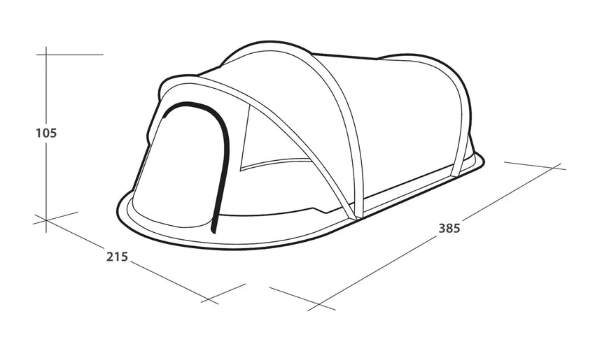 Outwell Nexion 3 Pop Up Tent - Ocean