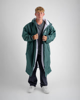 Dryrobe Advance Long Sleeve Dark Green Grey Advance Changing Robe