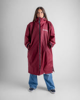 Dryrobe Advance Long Sleeve Burgundy Grey Advance Changing Robe