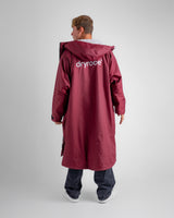 Dryrobe Advance Long Sleeve Burgundy Grey Advance Changing Robe