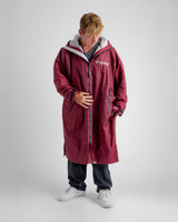 Dryrobe Advance Long Sleeve Burgundy Grey Advance Changing Robe