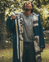 Dryrobe Advance Long Sleeve Deep Sea Blue Camo Advance Changing Robe