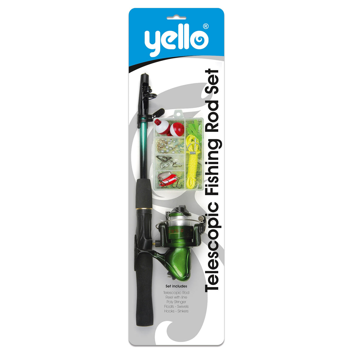 Yello Telescopic Junior Fishing Rod Set | Beach Toys – World Of Camping