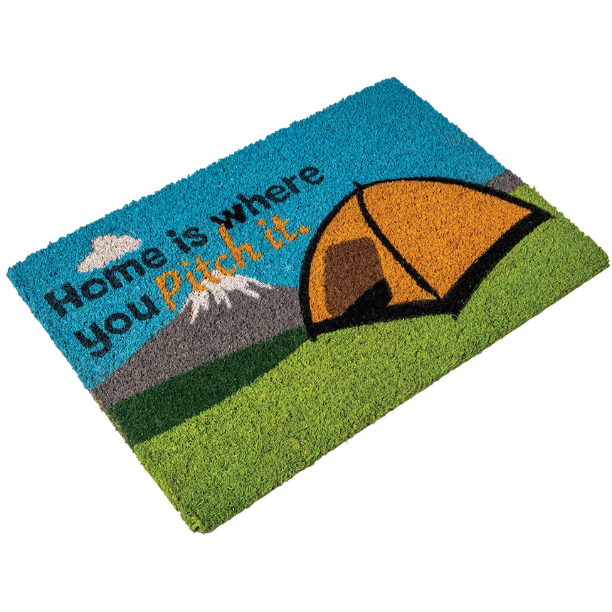 Quest Heavy Heavy duty coir Home is where you pitch it (tent) mat