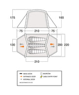 Vango Classic Air 300 Tent - Orange