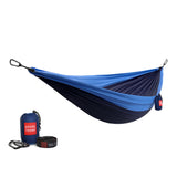 Grand Trunk Double Deluxe Hammock with Straps - Navy/Light Blue