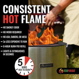 EcoFuego El Campo Fire Pit - Stainless Steel