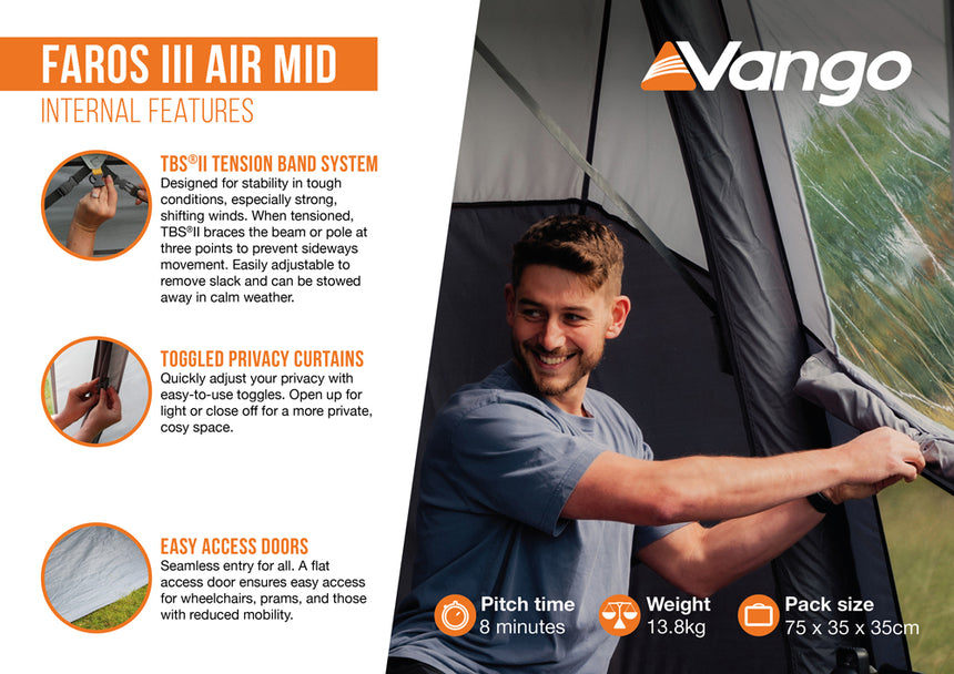 Vango Faros III Air Mid Drive Away Awning