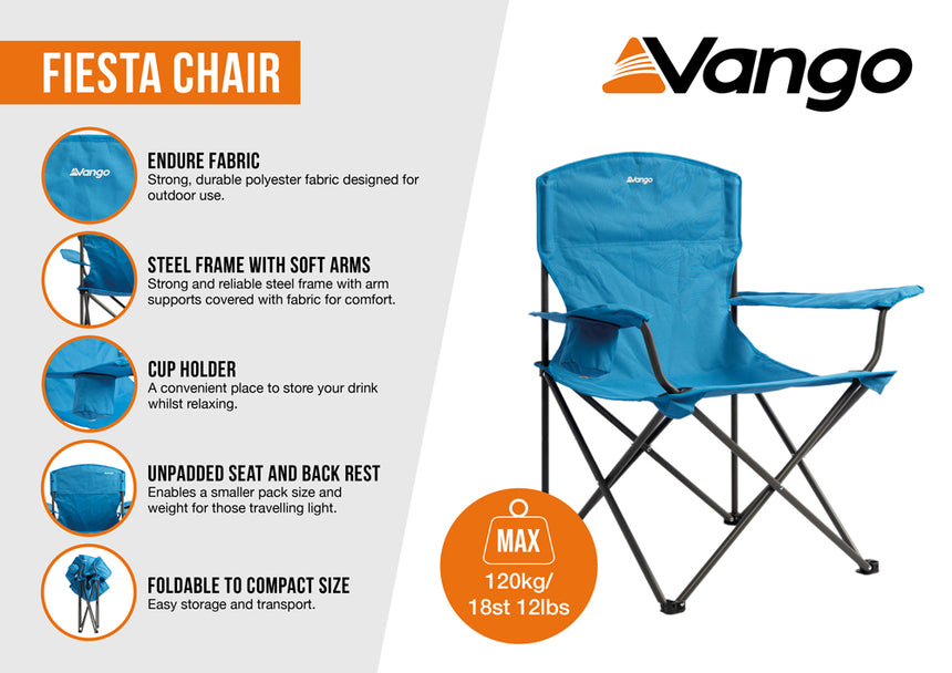 Vango Fiesta Chair - Cobalt