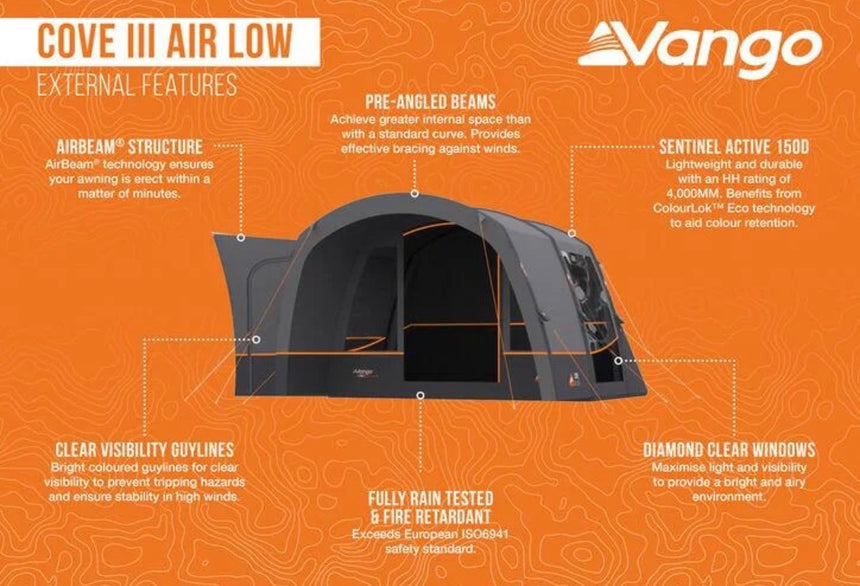 Vango Cove III Low Air Drive Away Awning 2026