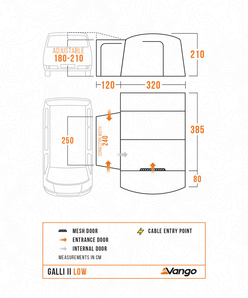 Vango Galli II Low Poled Drive Away Awning
