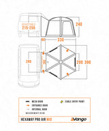 Vango HexAway Pro Air Mid Drive Away Awning