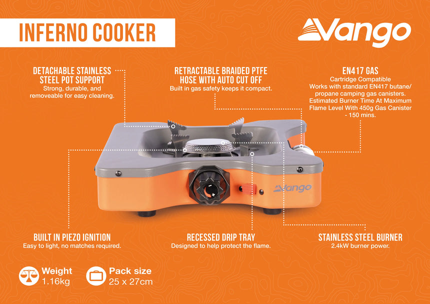 Vango Inferno Single Cooker