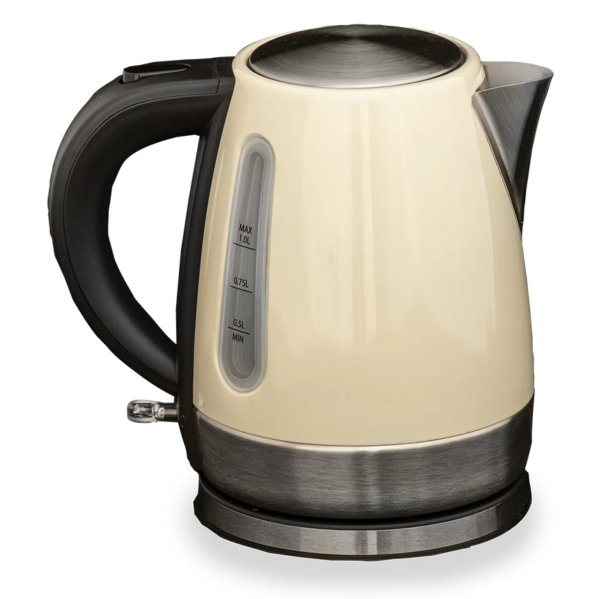 Quest Rocket 1L Low Wattage Kettle - Cream