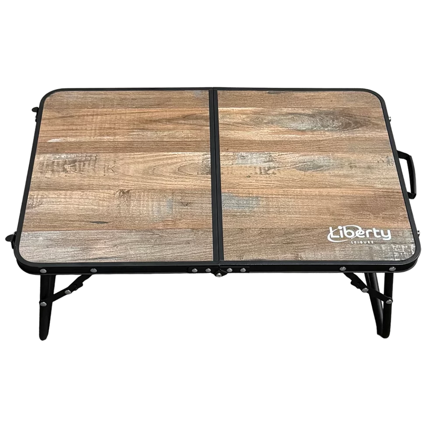 Liberty Arkle Low Folding Camping Table 60 x 40cm – Wood Effect