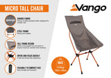 Vango Micro Tall Chair Excalibur