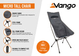 Vango Micro Tall Chair India Ink