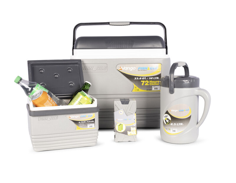 Vango Pinnacle 32L-72Hr 5 Piece Cooler Set - Grey