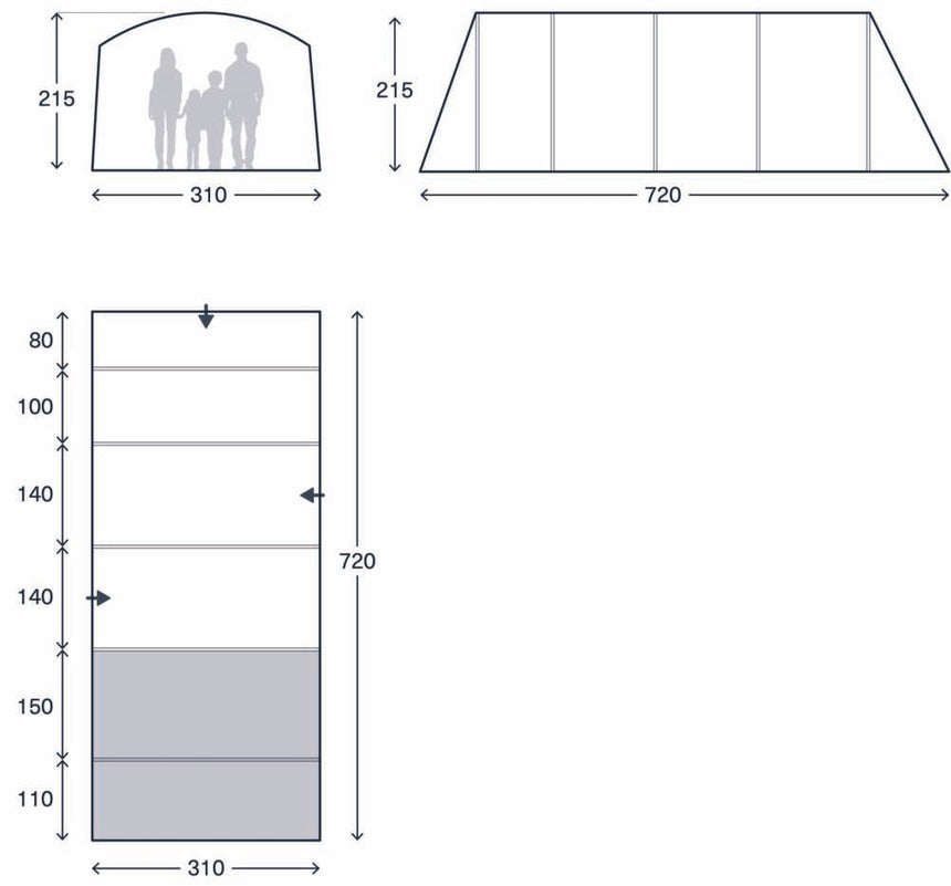 Kampa Saunton 4 Air Tent 2026