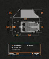Vango Scafell 200 Tent - 2 Berth Tent