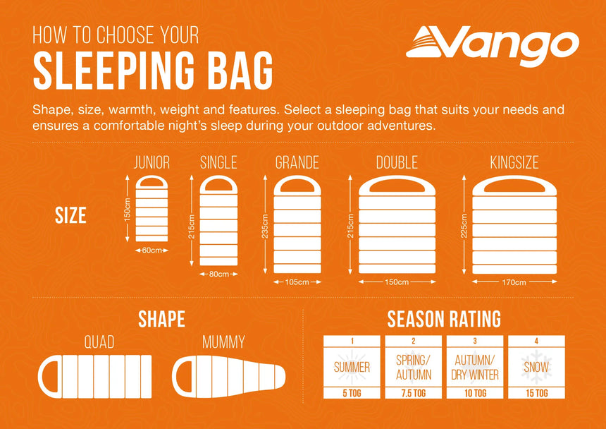 Vango Stellar Double Sleeping Bag - Harrisa