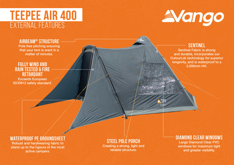 Vango Teepee Air 400 Tent