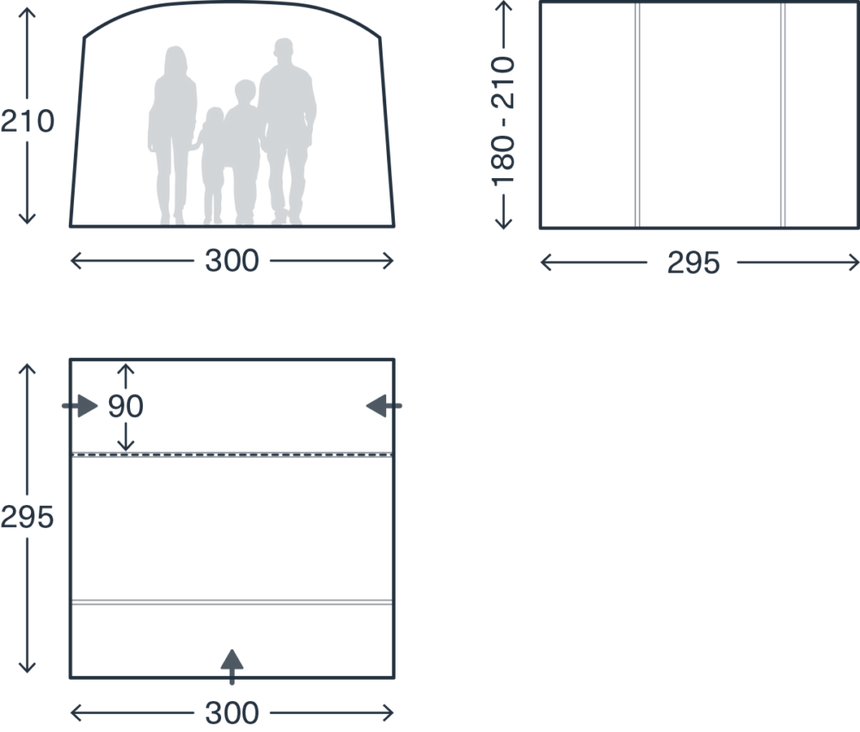Kampa Traverse Low (Air ) Driveaway Awning - 2026