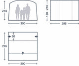 Kampa Traverse Low (Poled) Driveaway Awning - 2026
