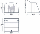 Kampa Waypoint Air Mid Driveaway Awning - 2026