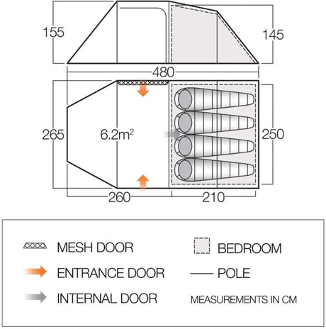 Vango Beta 450XL Tent