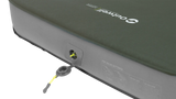 Inflatable camping mattress with valve and Outwell branding 
