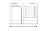 Outdoor Revolution Cayman Sun Canopy Wall Dimensions