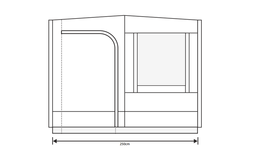 Outdoor Revolution Cayman Sun Canopy Wall Dimensions