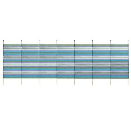 8 Pole Tall Striped Windbreak