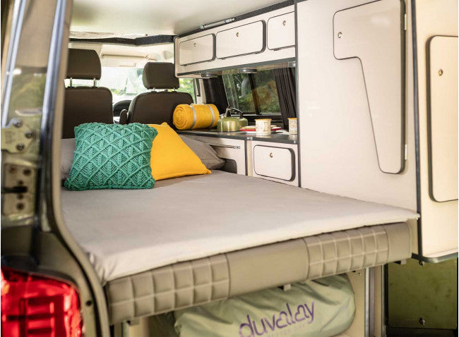 Duvalay VW 190 x 115 x 5cm CAMPERVAN Gold COMFORT TOPPER