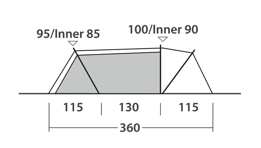 Outwell Nexion 2 Pop Up Tent - Forest