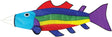 Rainbow Fish Windsock