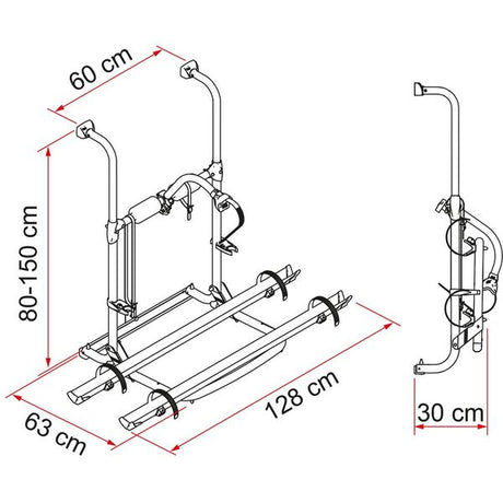 Fiamma Carry Bike UL Dimensions