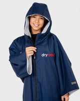 Dryrobe Advance Kids Short Sleeve Navy Grey