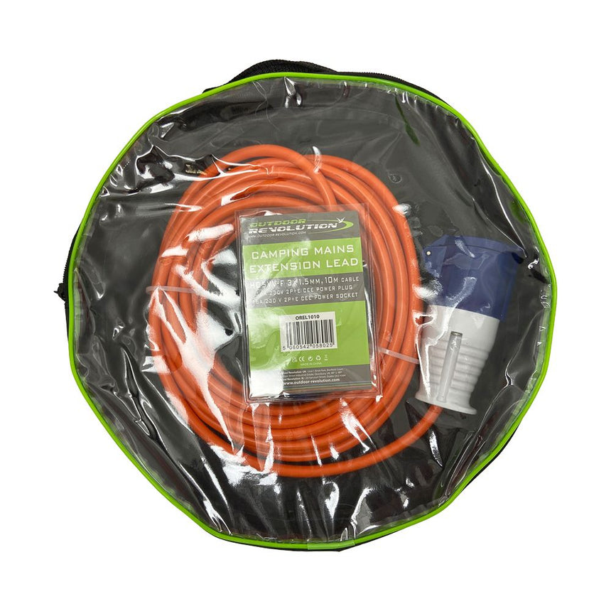 Outdoor Revolution Mains Extension Lead 10m 1.5mm 16A
